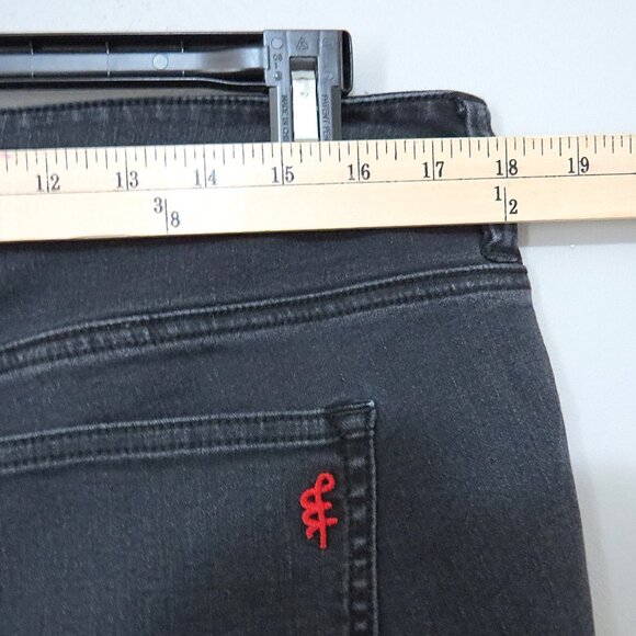 Molly & Isadora Leroy Black Wash Ankle Skinny Jeans Size 16W - Picture 8 of 15